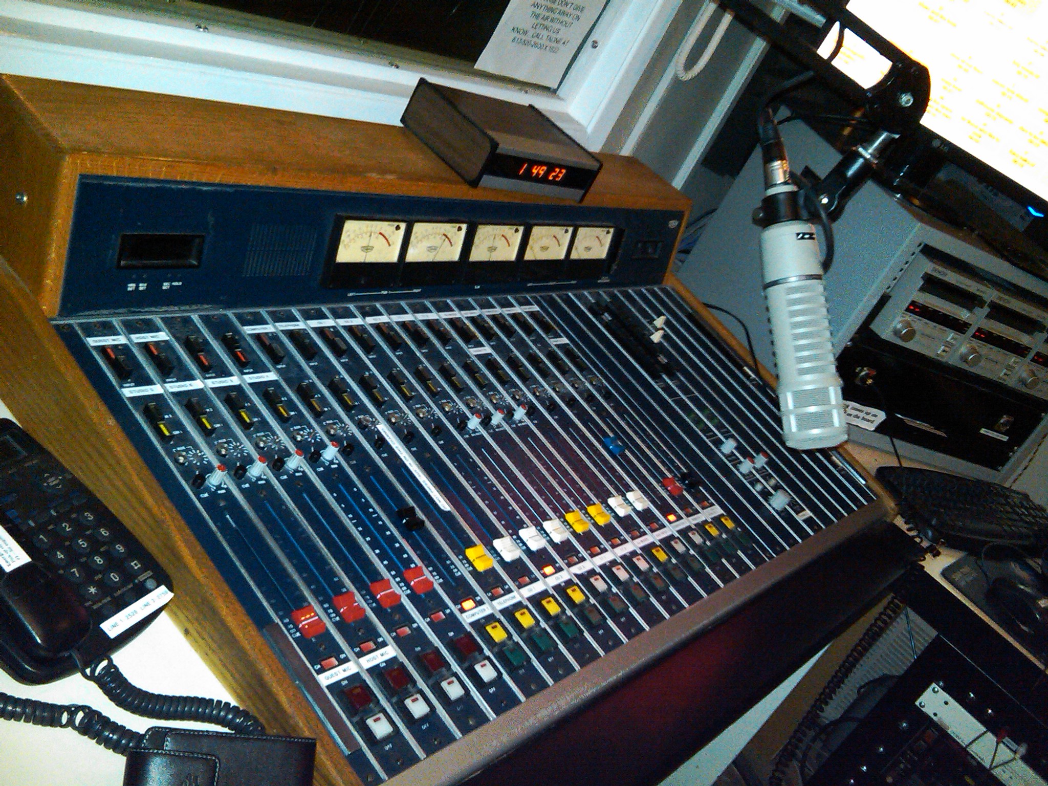 On-Air Studio Control Board